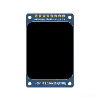 SPI TFT display for portable industrial devices - front product view