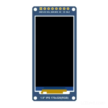 SPI TFT display for portrait device displays - front product view