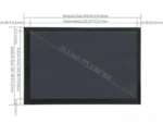 10.1 inch IPS touch display for equipment HMI panels - front product view