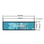 bar LCD display for ultra-wide equipment dashboards - front product view
