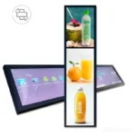 bar LCD display for ultra-wide equipment dashboards - front product view