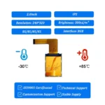 2 inch TFT LCD module for compact industrial control panels - front product view