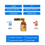 2.8 inch TFT LCD module for embedded equipment panels - front product view
