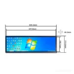stretch LCD display for Android stretch signage terminals - front product view