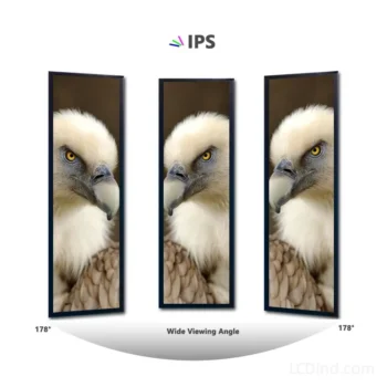 stretch LCD display for Android stretch signage terminals - front product view