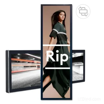 stretch LCD display for Android stretch signage terminals - front product view