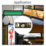 bar LCD display for high brightness bar signage - front product view