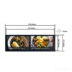 bar LCD display for high brightness bar signage - front product view
