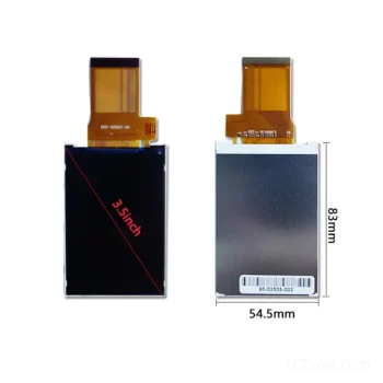 3.5 inch TFT LCD module for RGB equipment displays - front product view