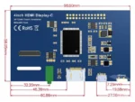 4 inch resistive touch display for compact Linux controls - front product view