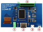 4 inch resistive touch display for compact Linux controls - front product view