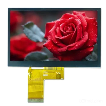 5 Inch TFT Screen Display for Compact Outdoor Terminals RGB, SKU DS20053 front LCD module product view