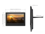 7 inch capacitive touch display for backlight adjustable HMI - front product view