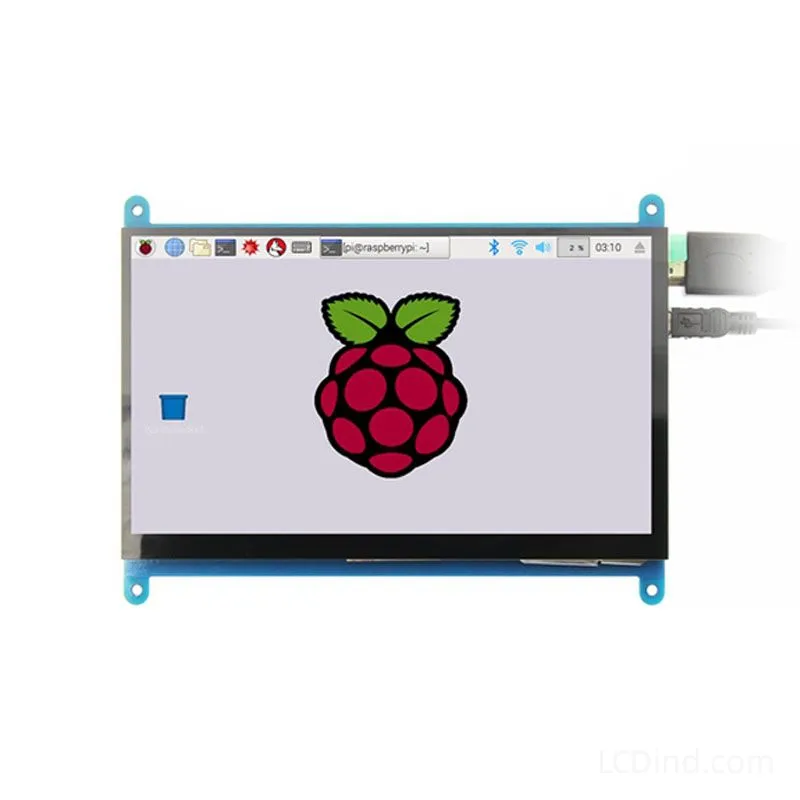 7 Inch Capacitive Touch Display for Equipment Control Terminals1 7 inch capacitive touch display for equipment control terminals - front product view