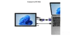 7 inch HDMI touch display for Mini HDMI touch HMI - front product view