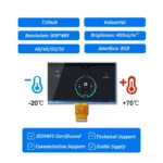 7 Inch TFT Display for Machine Control Panels RGB, SKU DS20063 front LCD module product view