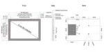 8 inch HDMI touch display for capacitive touch terminals - front product view