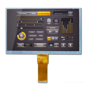 9 inch TFT LCD display for equipment display panels - front product view