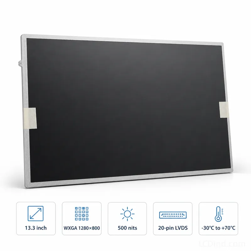 Innolux G133ige-l03 Lcd Panel For 13.3 Inch Industrial Hmi (1)_Standard Tft Lcd Modules, Tft Lcd Displays Innolux G133IGE-L03 LCD panel for 13.3 inch LVDS HMI panel with 500 nits brightness - product photo