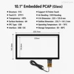 AUO G101STN01.0 10.1 Inch 1024x600 LVDS TFT LCD Panel
