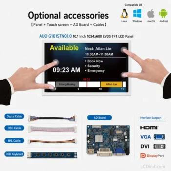 AUO G101STN01.0 10.1 Inch 1024x600 LVDS TFT LCD Panel