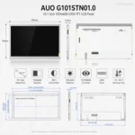 AUO G101STN01.0 10.1 Inch 1024x600 LVDS TFT LCD Panel