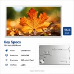 AUO G156XTT01.1 15.6 Inch 1366x768 LVDS TFT LCD Panel