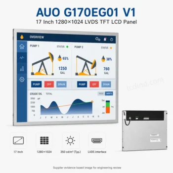 AUO G170EG01 V1 17 Inch 1280x1024 LVDS TFT LCD Panel