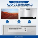 AUO G238HAN01.3 23.8 Inch 1920x1080 LVDS TFT LCD Panel