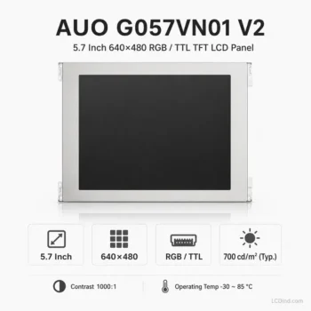 AUO G057VN01 V2 5.7 Inch 640x480 RGB / TTL TFT LCD Panel