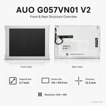 AUO G057VN01 V2 5.7 Inch 640x480 RGB / TTL TFT LCD Panel