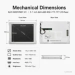 AUO G057VN01 V2 5.7 Inch 640x480 RGB / TTL TFT LCD Panel