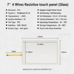 AUO G070VW01 V012 7 Inch 800x480 LVDS TFT LCD Panel