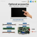 AUO G070VW01 V012 7 Inch 800x480 LVDS TFT LCD Panel