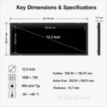 BOE COG-VLSZT021-01 12.3 Inch 1920x720 TFT LCD Panel