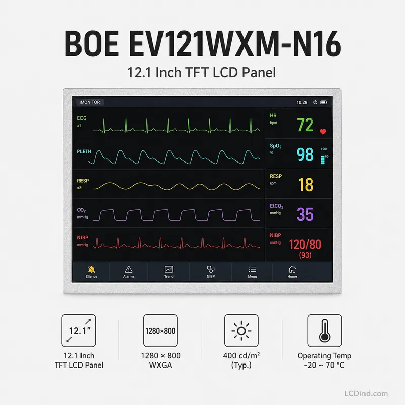 BOE EV121WXM-N16 12.1 Inch 1280x800 TFT LCD Panel2_Industrial TFT LCD Display BOE EV121WXM-N16 12.1 Inch 1280x800 TFT LCD Panel