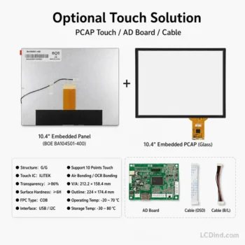 BOE BA104S01-400 10.4 Inch 800x600 TFT LCD Panel