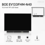 BOE EV133FHM-N40 13.3 Inch 1920x1080 TFT LCD Panel