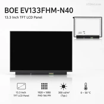 BOE EV133FHM-N40 13.3 Inch 1920x1080 TFT LCD Panel