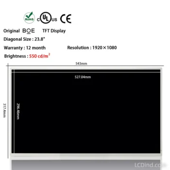 BOE DV238FHM-N11 23.8 Inch 1920x1080 LVDS TFT LCD Panel