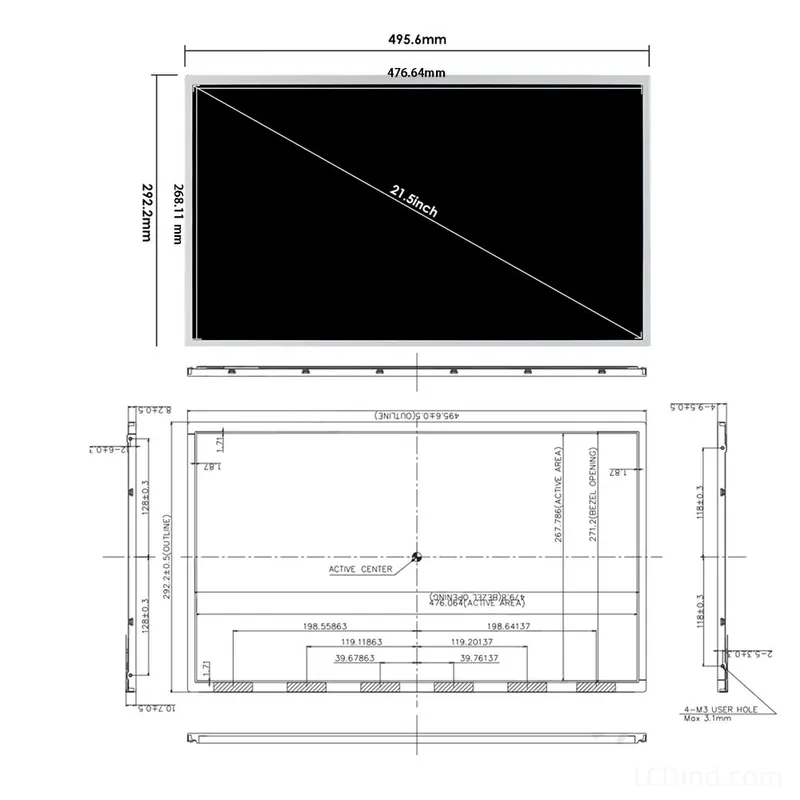 BOE HR215WU1-120 21.5 Inch 1920x1080 TFT LCD Panel 1 BOE HR215WU1-120 21.5 Inch 1920x1080 TFT LCD Panel HR215WU1-120