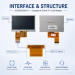 Innolux AT043TN24 V.7 4.3 Inch 480x272 RGB / TTL TFT LCD Panel