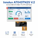Innolux AT043TN25 V.2 4.3 Inch 480x272 RGB / TTL TFT LCD Panel