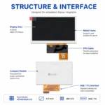 Innolux AT043TN25 V.2 4.3 Inch 480x272 RGB / TTL TFT LCD Panel