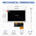 Innolux AT043TN25 V.2 4.3 Inch 480x272 RGB / TTL TFT LCD Panel