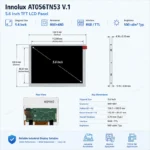 Innolux AT056TN53 V.1 5.6 Inch 800x480 RGB / TTL TFT LCD Panel