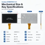 Innolux AT090TN12 V.3 9 Inch 800x480 RGB / TTL TFT LCD Panel