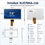 Innolux NJ070NA-23A 7 Inch 1024x600 LVDS TFT LCD Panel