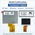 Tianma P0350QVF1ME00 3.5 Inch 320x240 RGB / TTL TFT LCD Panel