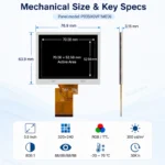 Tianma P0350QVF1ME00 3.5 Inch 320x240 RGB / TTL TFT LCD Panel